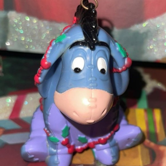 Disney Other - Eeyore Tangled In Lights Christmas Ornament